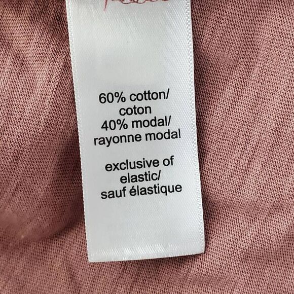 Maurices 2X Mauve Pink Sleeveless Ruffle Neck Henley Smocked Tank Top - Picture 7 of 8